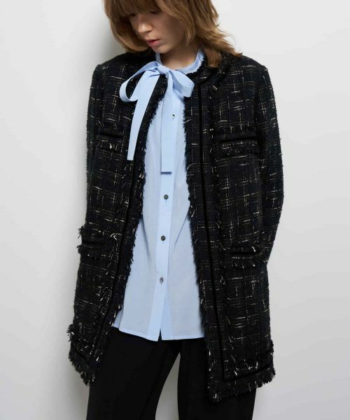 LANVIN en Bleu / ランバン オン ブルー テーラードジャケット | ツイードノーカラージャケット | 詳細4