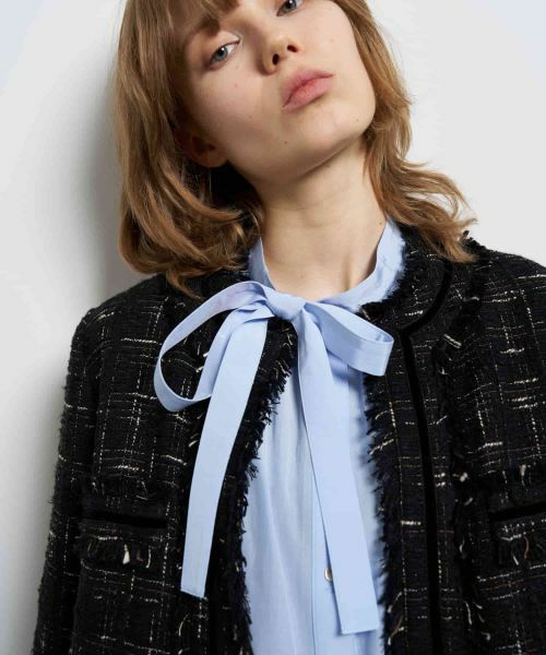 LANVIN en Bleu / ランバン オン ブルー テーラードジャケット | ツイードノーカラージャケット | 詳細5