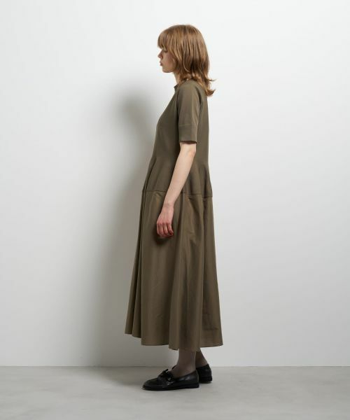 LANVIN en Bleu / ランバン オン ブルー ドレス | ニットコンビフレアワンピース | 詳細2