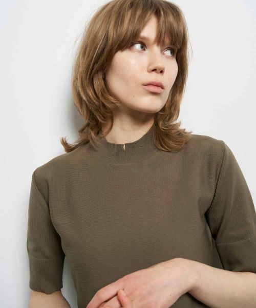 LANVIN en Bleu / ランバン オン ブルー ドレス | ニットコンビフレアワンピース | 詳細6