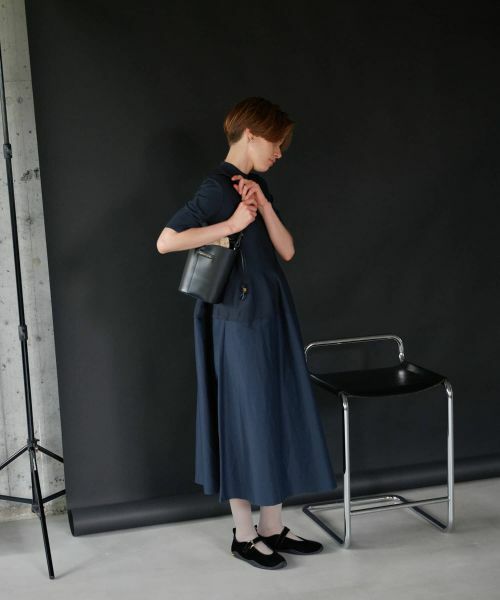 LANVIN en Bleu / ランバン オン ブルー ドレス | ニットコンビフレアワンピース | 詳細8