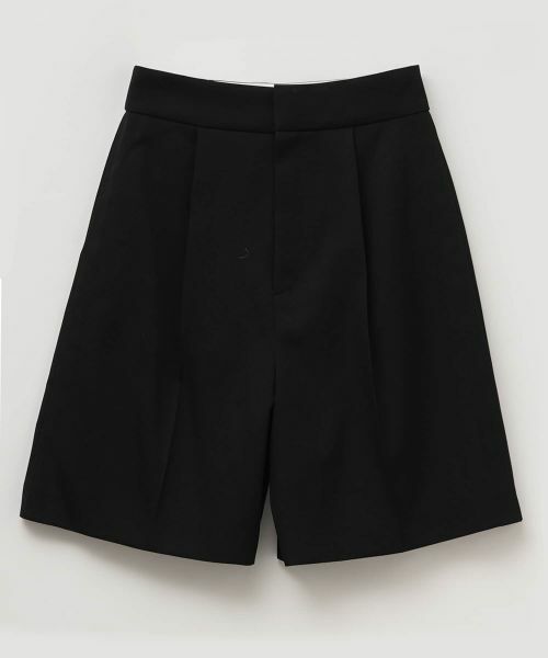 LANVIN en Bleu / ランバン オン ブルー その他パンツ | ウールツイルショートパンツ（ブラック）