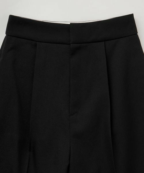 LANVIN en Bleu / ランバン オン ブルー その他パンツ | ウールツイルショートパンツ | 詳細10