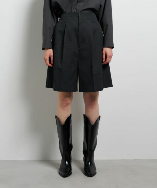 LANVIN en Bleu / ランバン オン ブルー その他パンツ | ウールツイルショートパンツ | 詳細3