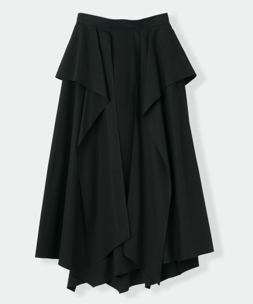 LANVIN en Bleu / ランバン オン ブルー ロング・マキシ丈スカート | タイプライター２WAYスカート（ブラック）