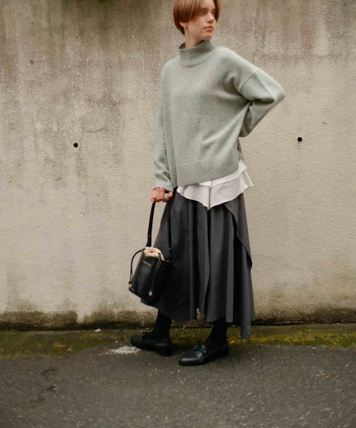 LANVIN en Bleu / ランバン オン ブルー ロング・マキシ丈スカート | タイプライター２WAYスカート | 詳細12