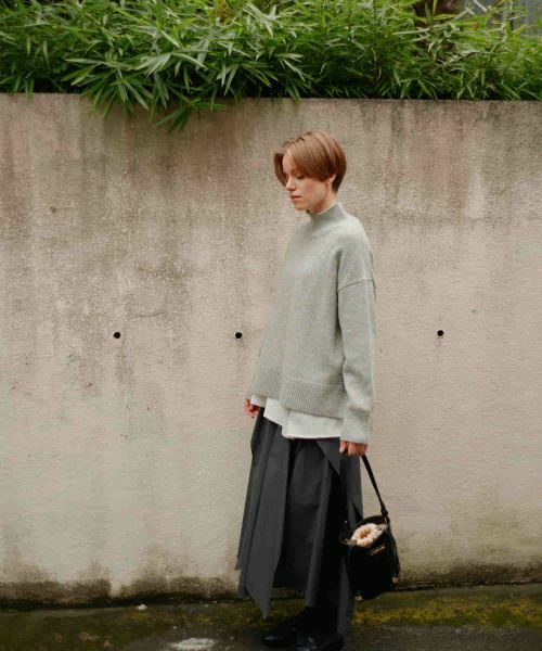 LANVIN en Bleu / ランバン オン ブルー ロング・マキシ丈スカート | タイプライター２WAYスカート | 詳細13