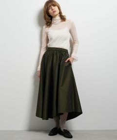 LANVIN en Bleu / ランバン オン ブルー ロング・マキシ丈スカート | アシンメトリータフタギャザースカート
