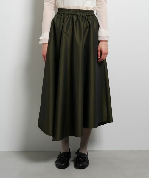 LANVIN en Bleu / ランバン オン ブルー ロング・マキシ丈スカート | アシンメトリータフタギャザースカート | 詳細2