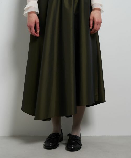 LANVIN en Bleu / ランバン オン ブルー ロング・マキシ丈スカート | アシンメトリータフタギャザースカート | 詳細6