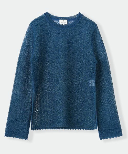 LANVIN en Bleu / ランバン オン ブルー ニット・セーター | ラメレースニット（グリーン）