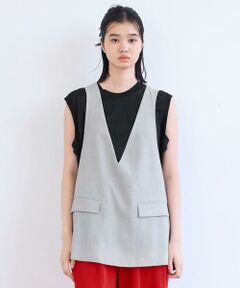 サマーウールプルオーバーベスト