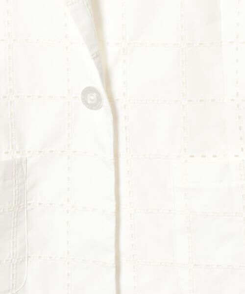 LAPINE ROUGE / ラピーヌ ルージュ テーラードジャケット | ハイカウントブロードレース刺繍ジャケット | 詳細5