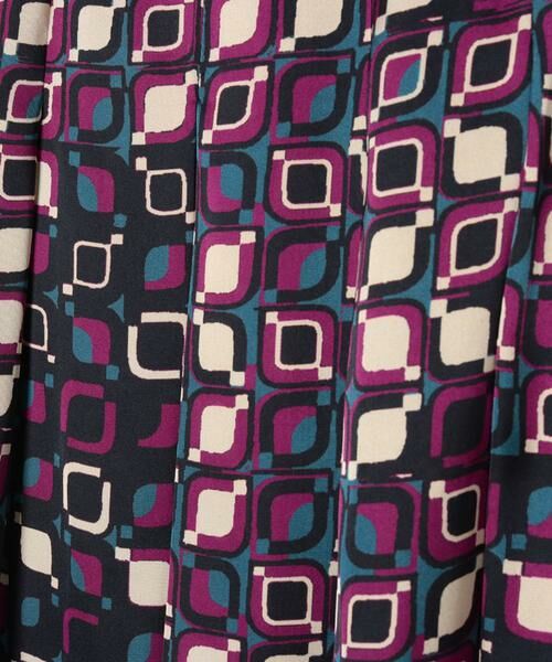 LAPINE ROUGE / ラピーヌ ルージュ ミニ・ひざ丈スカート | 幾何柄パネルプリント スカート | 詳細4