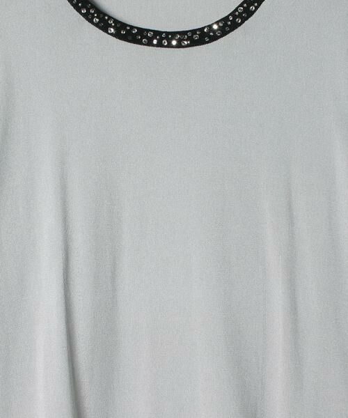 LAPINE ROUGE / ラピーヌ ルージュ ニット・セーター | 14G 天竺×ビーズ・スパンコール 刺繍セーター | 詳細3