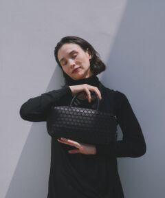 LAQUOH / ラクーオ ボストンバッグ | エンボスボンディングミニボストン