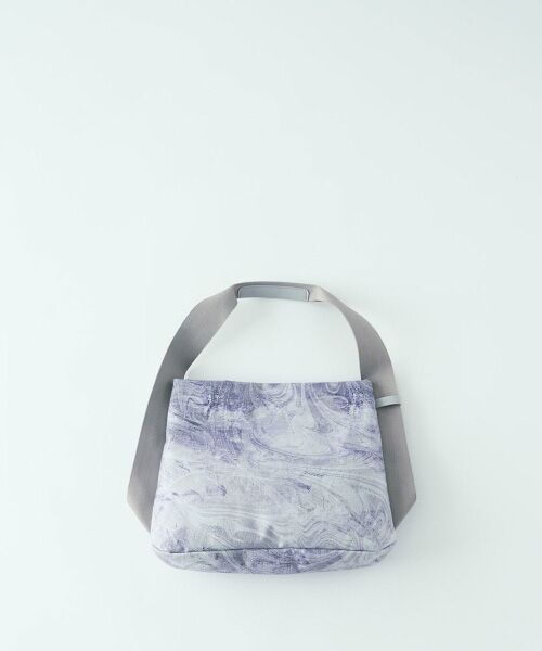 LAQUOH / ラクーオ トートバッグ | マーブル墨流シワンショルダーS（ライトグレー）