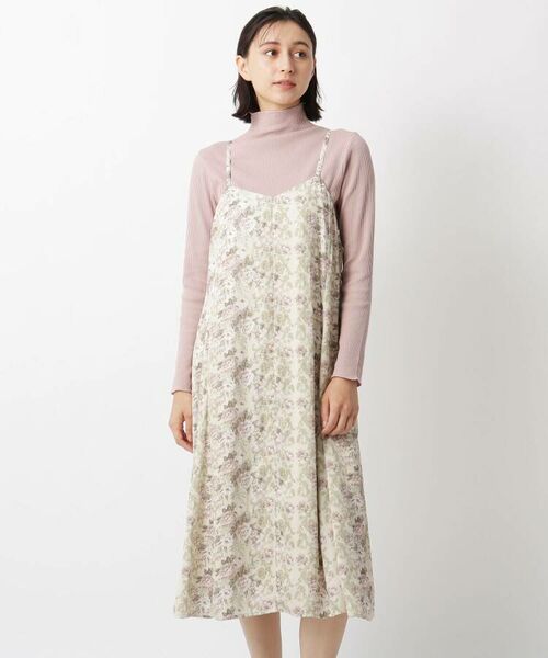 セール 洗える フラワーミモレキャミワンピース ワンピース Laura Ashley ローラ アシュレイ ファッション通販 タカシマヤファッションスクエア