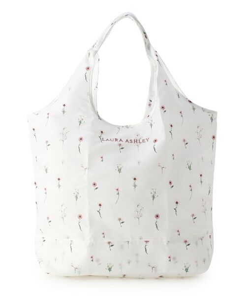 LAURA ASHLEY / ローラ アシュレイ エコバッグ | プレスドプラワー柄 収納バッグ付きマイバッグ | 詳細12