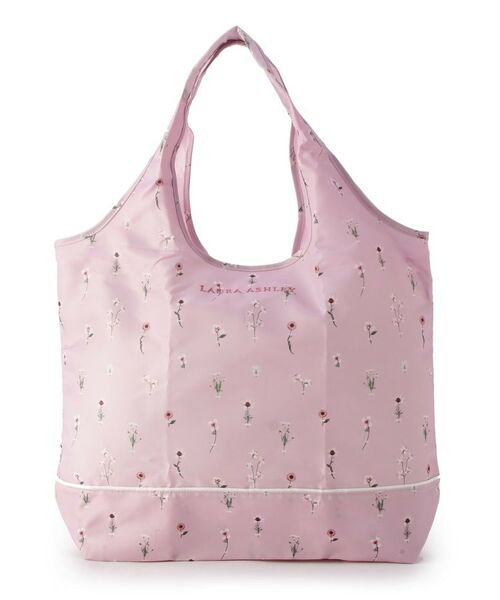 LAURA ASHLEY / ローラ アシュレイ エコバッグ | プレスドプラワー柄 収納バッグ付きマイバッグ | 詳細2