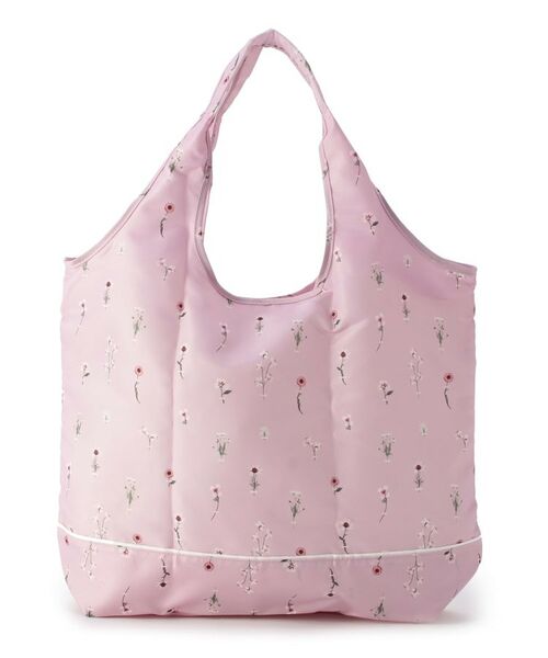 LAURA ASHLEY / ローラ アシュレイ エコバッグ | プレスドプラワー柄 収納バッグ付きマイバッグ | 詳細4