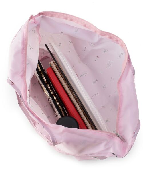 LAURA ASHLEY / ローラ アシュレイ エコバッグ | プレスドプラワー柄 収納バッグ付きマイバッグ | 詳細6