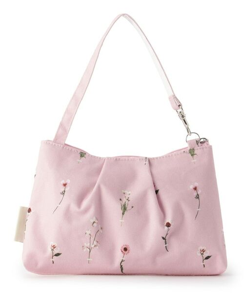 LAURA ASHLEY / ローラ アシュレイ エコバッグ | プレスドプラワー柄 収納バッグ付きマイバッグ | 詳細9