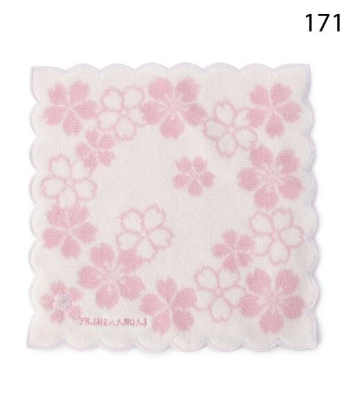 LAURA ASHLEY / ローラ アシュレイ ハンカチ | 桜モチーフハンドタオル | 詳細4