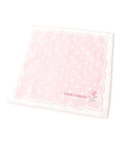 LAURA ASHLEY / ローラ アシュレイ ハンカチ | ドット柄タオルハンカチ 25cm