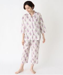 LAURA ASHLEY / ローラ アシュレイ ルームウェア | ウィステリア柄　ガーゼパジャマ