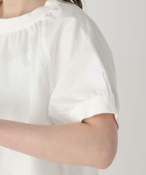 LAURA ASHLEY / ローラ アシュレイ Tシャツ | コットン(綿)クロスリブ半袖Tシャツ | 詳細6