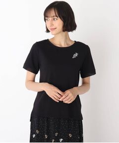 【洗える】ブランブル ロゴシフォントリムTシャツ