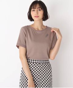 【洗える】ブランブル ロゴシフォントリムTシャツ