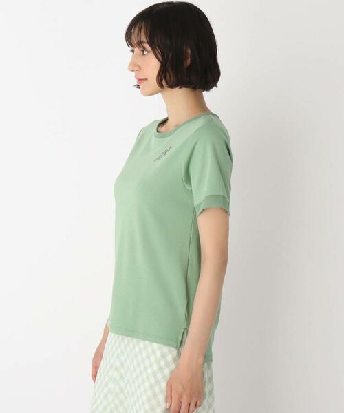 LAURA ASHLEY / ローラ アシュレイ Tシャツ | 【洗える】ブランブル ロゴシフォントリムTシャツ | 詳細12