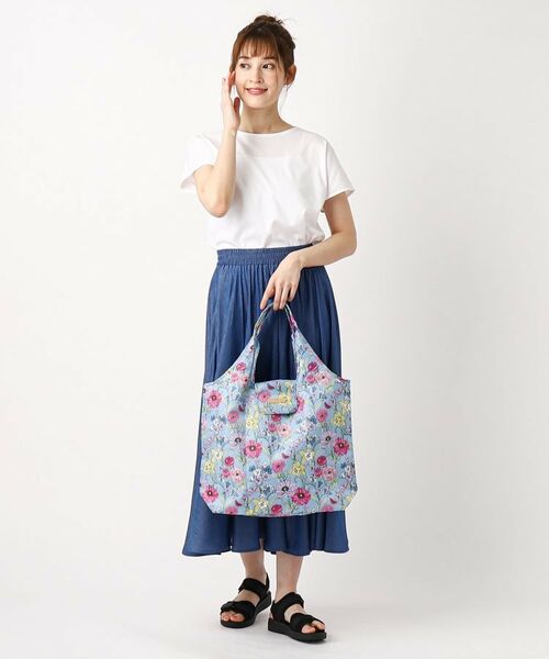 LAURA ASHLEY / ローラ アシュレイ エコバッグ | 【70周年セレブレーティングプリント】ギリー柄 パッカブルマイバッグ | 詳細16