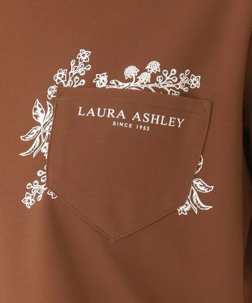 LAURA ASHLEY / ローラ アシュレイ Tシャツ | 【接触冷感/洗える】ブランブル柄ポケットTシャツ | 詳細8