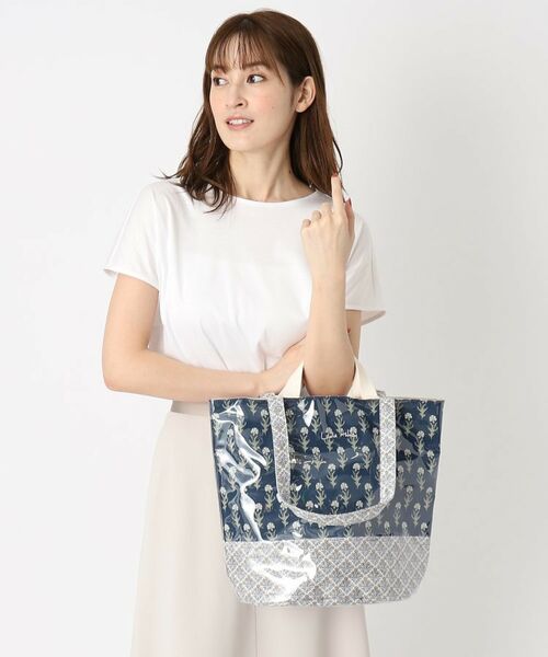 LAURA ASHLEY / ローラ アシュレイ トートバッグ | 【70周年セレブレーティングプリント】ダンデライオン柄 トートバッグ | 詳細12