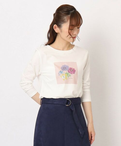 LAURA ASHLEY / ローラ アシュレイ カットソー | 【洗える】「ギリ―」プリントTシャツ | 詳細9