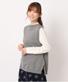 LAURA ASHLEY / ローラ アシュレイ ベスト | 【カラー追加／コットンカシミヤ／日本製／ワンマイルウエア】ニットベスト