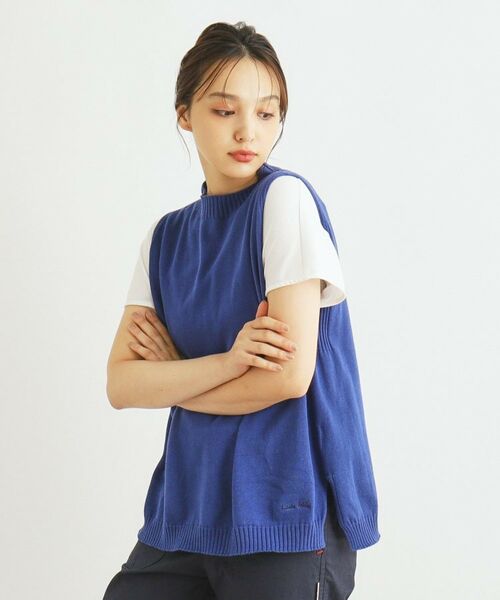 LAURA ASHLEY / ローラ アシュレイ ベスト | 【カラー追加／コットンカシミヤ／日本製／ワンマイルウエア】ニットベスト | 詳細28