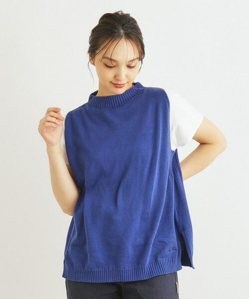 LAURA ASHLEY / ローラ アシュレイ ベスト | 【カラー追加／コットンカシミヤ／日本製／ワンマイルウエア】ニットベスト | 詳細29