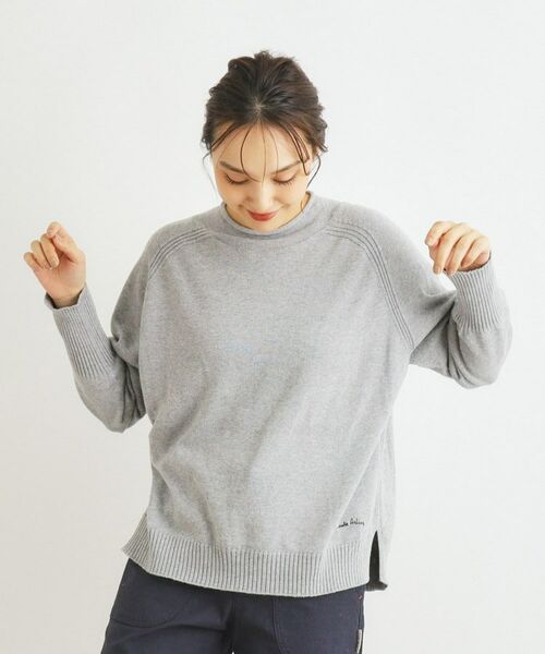 LAURA ASHLEY / ローラ アシュレイ カットソー | 【カラー追加／コットンカシミヤ／日本製／ワンマイルウエア】ニットプルオーバー | 詳細20