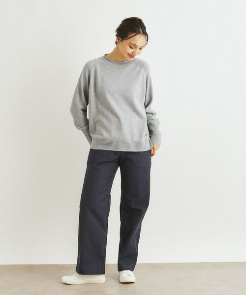 LAURA ASHLEY / ローラ アシュレイ カットソー | 【カラー追加／コットンカシミヤ／日本製／ワンマイルウエア】ニットプルオーバー | 詳細22