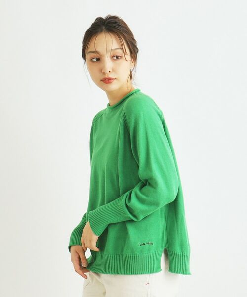 LAURA ASHLEY / ローラ アシュレイ カットソー | 【カラー追加／コットンカシミヤ／日本製／ワンマイルウエア】ニットプルオーバー | 詳細25