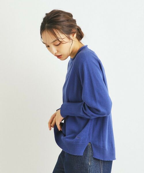 LAURA ASHLEY / ローラ アシュレイ カットソー | 【カラー追加／コットンカシミヤ／日本製／ワンマイルウエア】ニットプルオーバー | 詳細28