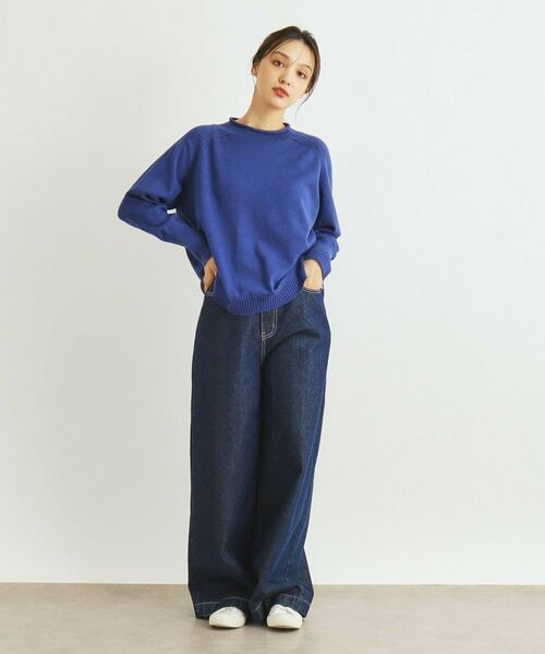 LAURA ASHLEY / ローラ アシュレイ カットソー | 【カラー追加／コットンカシミヤ／日本製／ワンマイルウエア】ニットプルオーバー | 詳細30