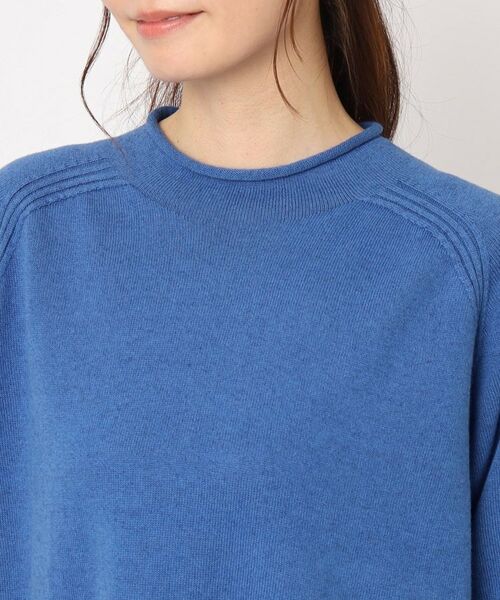 LAURA ASHLEY / ローラ アシュレイ カットソー | 【カラー追加／コットンカシミヤ／日本製／ワンマイルウエア】ニットプルオーバー | 詳細4