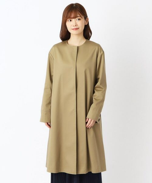 LAURA ASHLEY / ローラ アシュレイ その他アウター | ノーカラーロングコート | 詳細1