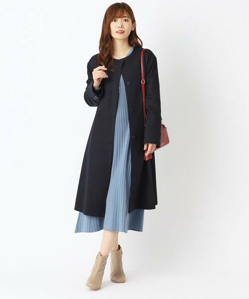 LAURA ASHLEY / ローラ アシュレイ その他アウター | ノーカラーロングコート | 詳細13