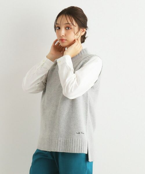 LAURA ASHLEY / ローラ アシュレイ ニット・セーター | 【カラー追加/日本製/ワンマイルウエア】ソフトウール混ベスト | 詳細19